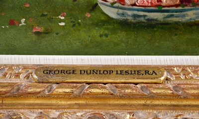 Lot 22 - GEORGE DUNLOP LESLIE (1835-1921); oil on...