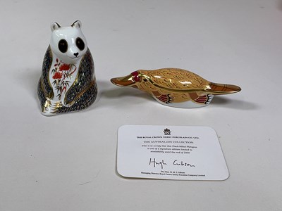 Lot 212 - ROYAL CROWN DERBY; paperweights comprising...