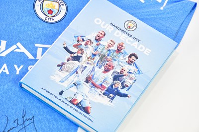 Lot 1461 - MANCHESTER CITY; an autographed 93:20 replica...