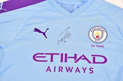 Lot 2255 - SERGIO AGUERO; an autographed replica...