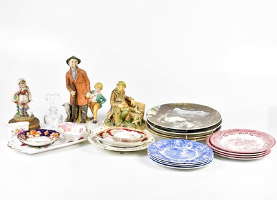 Lot 1393 - A mixed collection of ceramics to include two...