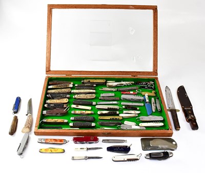 Lot 353 - A collection of American Scout knives, Swiss...