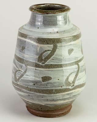 Lot 597 - PHIL ROGERS (1951-2020); a stoneware albarello...