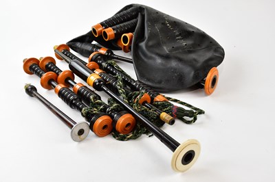 Lot 1122 - A set of vintage bagpipes.