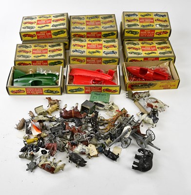 Lot 1167 - MERIT; a collection boxed racing car assembly...