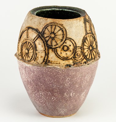 Lot 98 - BERNARD ROOKE (born 1938); a stoneware vase...