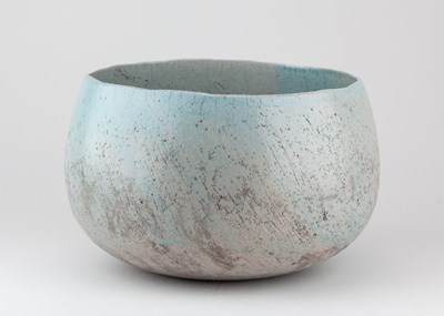 Lot 572 - STEPHEN MURFITT (born 1953); a large raku bowl...