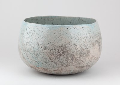 Lot 572 - STEPHEN MURFITT (born 1953); a large raku bowl...