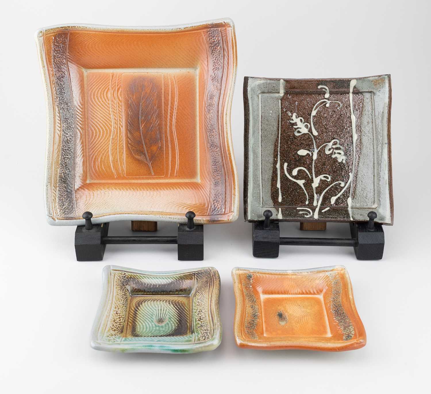 Lot 409 - MAY LING BEADSMOORE (born 1970); three square...