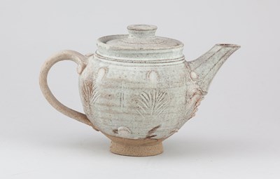 Lot 229 - IAN GODFREY (1942-1992); a stoneware teapot...
