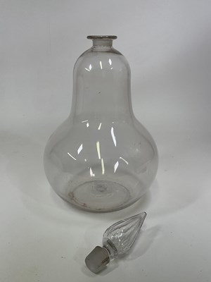 Lot 4 - A large 19th century glass hand blown...