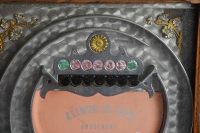 Lot 1511 - ALLWIN DE LUXE AMUSEMENT; an oak cased penny...