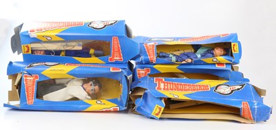 Lot 128 - PELHAM; a group of six Thunderbird puppets,...