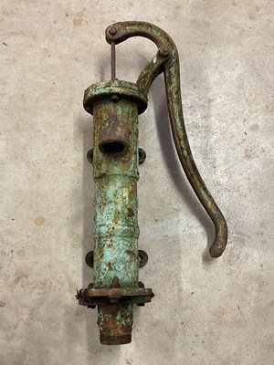 Lot 614 - A 19th century cast iron waterpump, height 70cm.