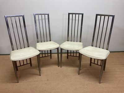 Lot 681 - A set of four modern contemporary dining...