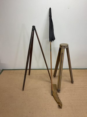 Lot 98 - A US Army Signal Corps tripod made by the...