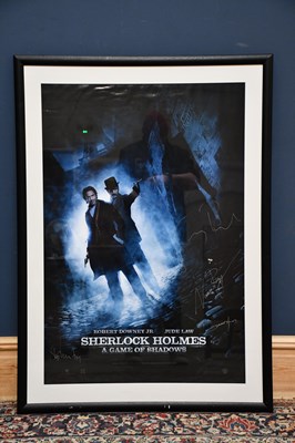 Lot 430 - SHERLOCK HOLMES; an autographed poster from...