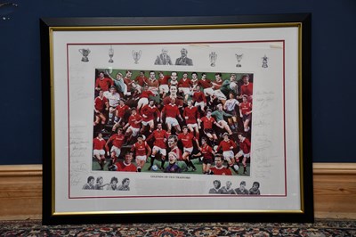 Lot 2258 - MANCHESTER UNITED INTEREST; a pencil signed...