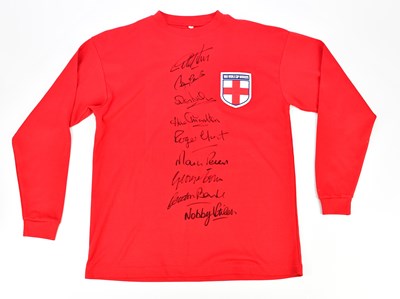 Lot 2356 - A replica jersey inscribed '1966 World Cup...