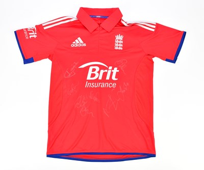 Lot 2351 - ENGLAND CRICKET; a 2012/13 jersey bearing...