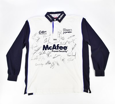 Lot 2337 - An autographed Sale Sharks Cotton Traders...