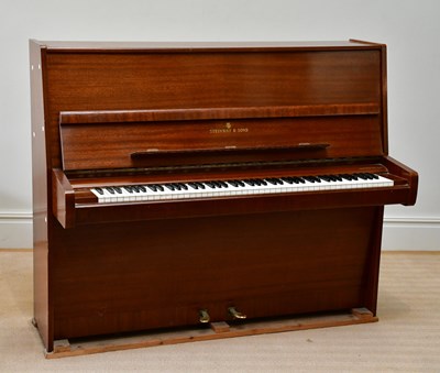 Lot 1067 - A Steinway model V upright piano, mahogany...