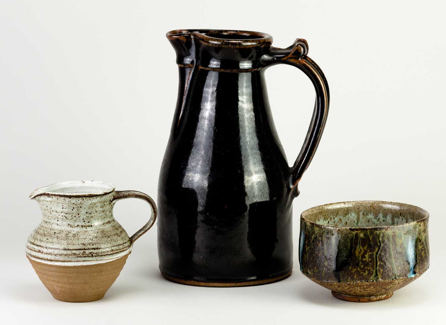 Lot 546 - NIC HARRISON (born 1949); a stoneware pitcher...