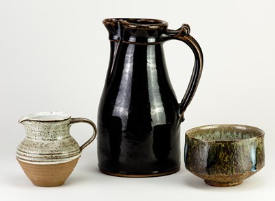 Lot 546 - NIC HARRISON (born 1949); a stoneware pitcher...