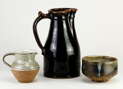 Lot 546 - NIC HARRISON (born 1949); a stoneware pitcher...