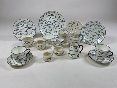 Lot 191 - GOSS; a collection of Goss ware decorated with...