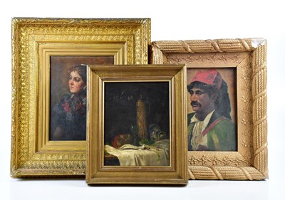 Lot 2556 - UNATTRIBUTED; a 19th century oil on board,...