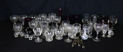 Lot 1487 - A collection of Georgian and later glassware...