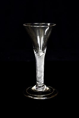 Lot 1467 - A 19th century wine glass with etched...