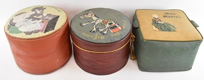 Lot 363 - A Muffin The Mule leather footstool, a...