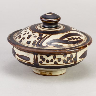 Lot 740 - SVEND BAYER (born 1946); a stoneware pot and...