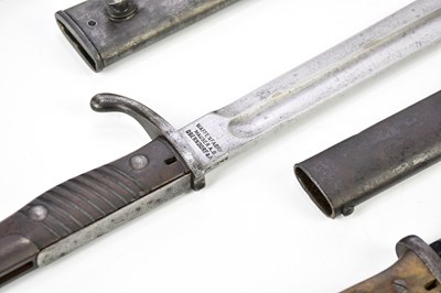 Lot 1626 - Two German bayonets including a WWI Mauser...