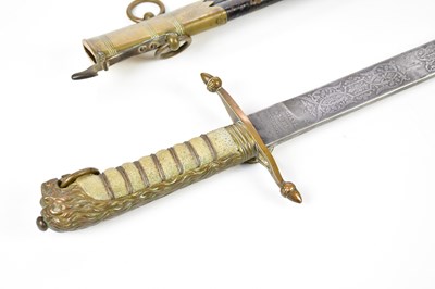 Lot 1620 - A British 1856 Royal Navy midshipman's dirk...