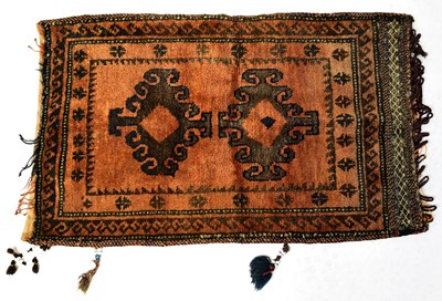 Lot 111 - An Irani Turkoman hand-knotted cushion cover...