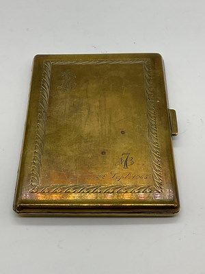 Lot 30 - MILITARY ISSUE; an engraved base metal...