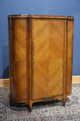 Lot 30 - A French 1930s inlaid kingwood wardrobe, the...