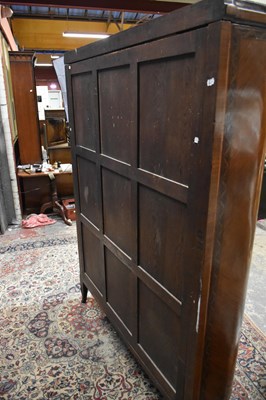Lot 30 - A French 1930s inlaid kingwood wardrobe, the...