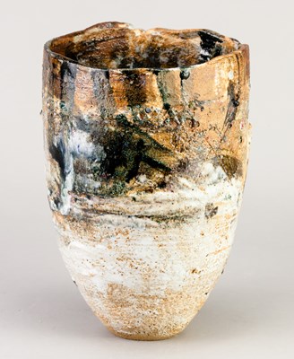 Lot 657 - ROBIN WELCH (1936-2019); a stoneware vessel...