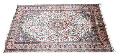 Lot 340 - An Indian designed rug with allover floral...