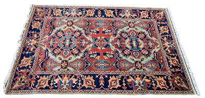 Lot 324 - A Hamadan designed rug with allover medallion...