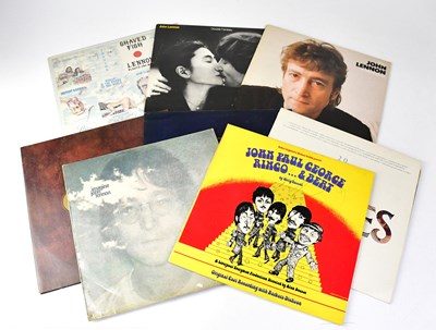 Lot 178 - THE BEATLES & JOHN LENNON; eight records,...