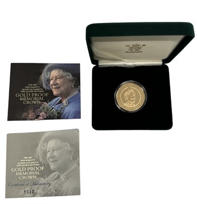 Lot 761 - THE ROYAL MINT; a gold proof memorial crown...