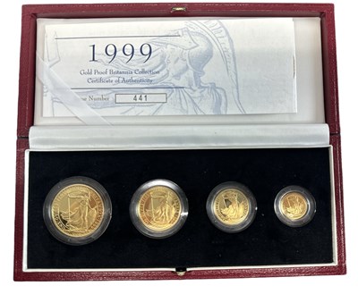 Lot 755 - THE ROYAL MINT; a 1999 Gold Proof Britannia...