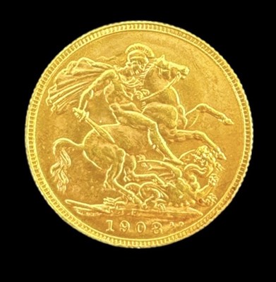 Lot 790 - An Edward VII full sovereign, 1908.