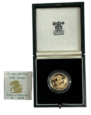 Lot 768 - THE ROYAL MINT; a 1990 gold proof double...