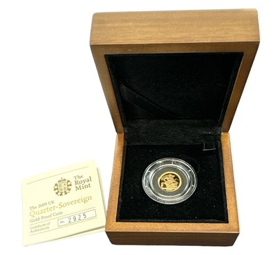 Lot 819 - THE ROYAL MINT; a 2009 quarter gold proof...